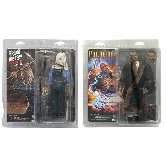 NECA Friday the 13th Part 2 Jason Voorhees & Candyman 8" Retro Clothed Figures - Picture 1 of 15